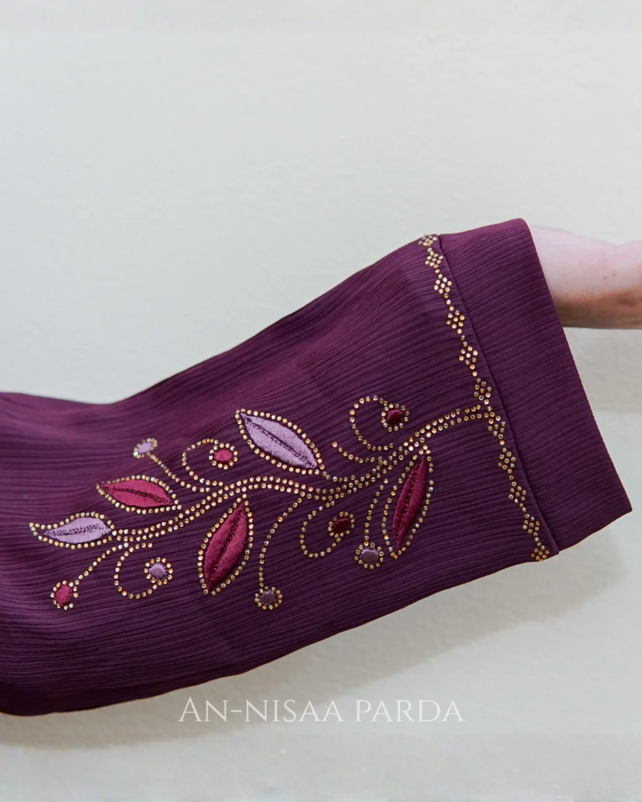 Leaves Vine Embroidered Gown - Image 2