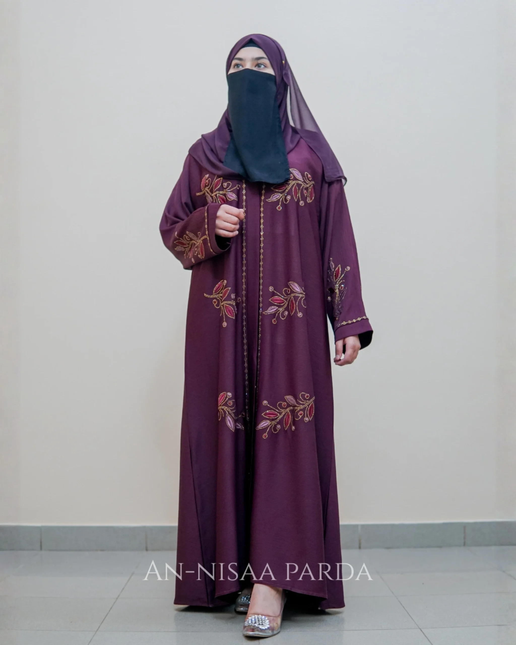Leaves Vine Embroidered Gown