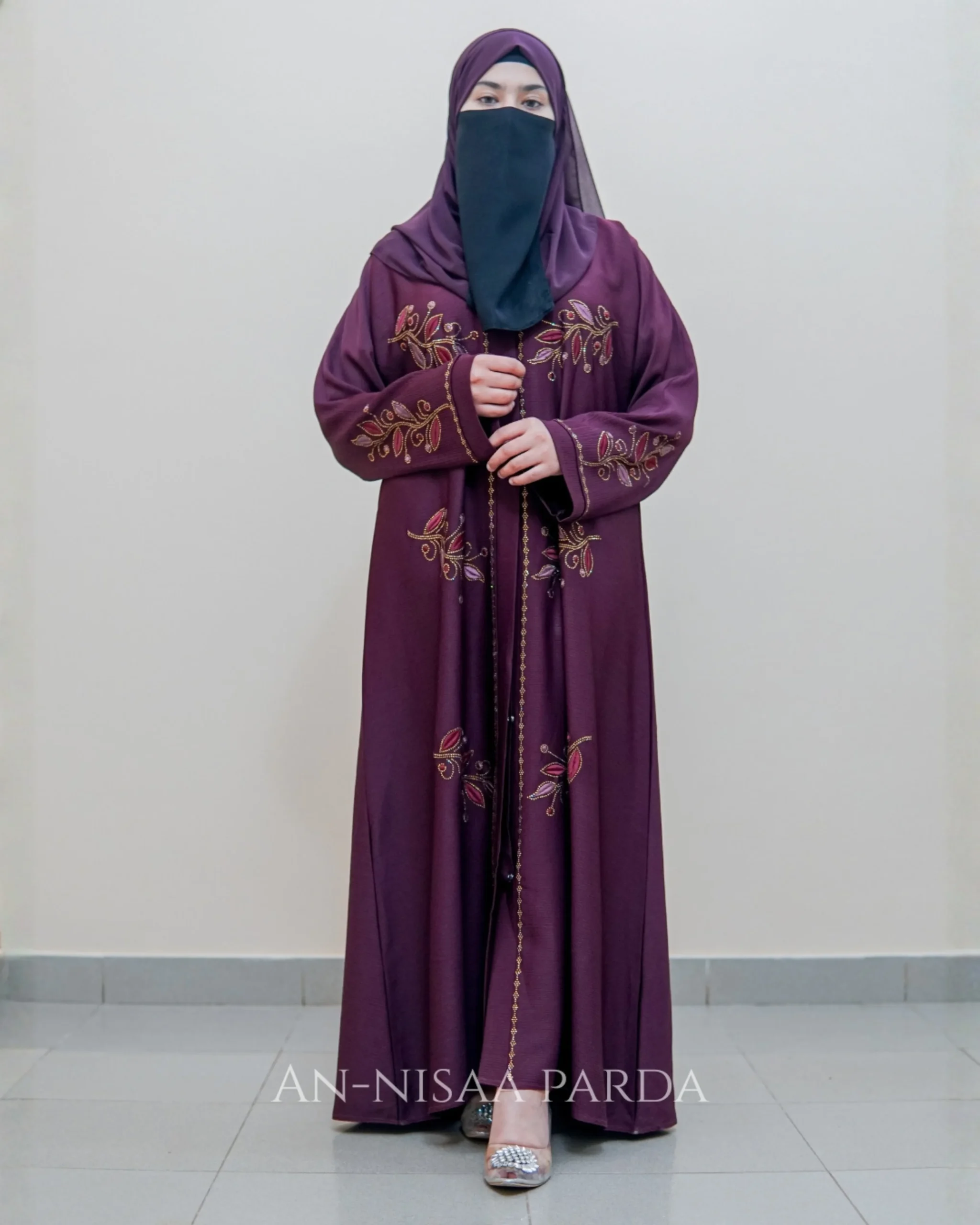 Leaves Vine Embroidered Gown - Image 4